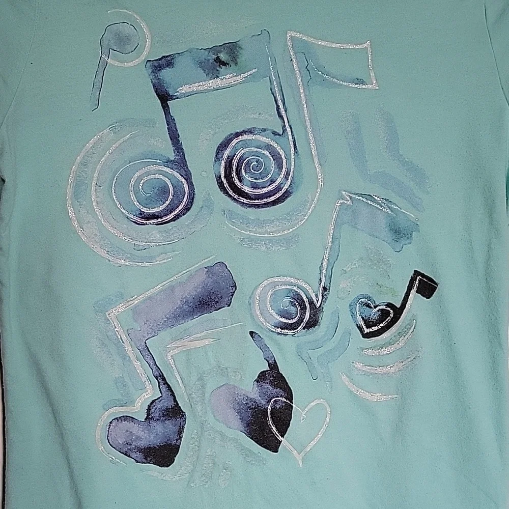 Old Navy, girls XL(14), mint green short sleeved shirt.